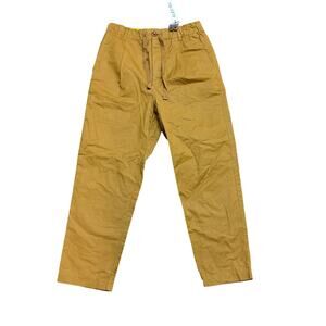 NWT Alex Mill Pull On Pleated Pants in Tech Nylon Golden Khaki Men's Small